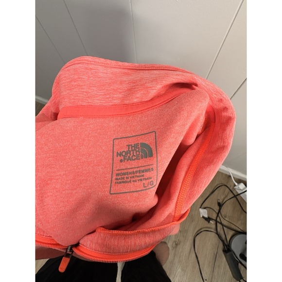 The North Face Men Sweatshirt L Activewear Logo Zipper Long/holes  Sleeve - Picture 6 of 6